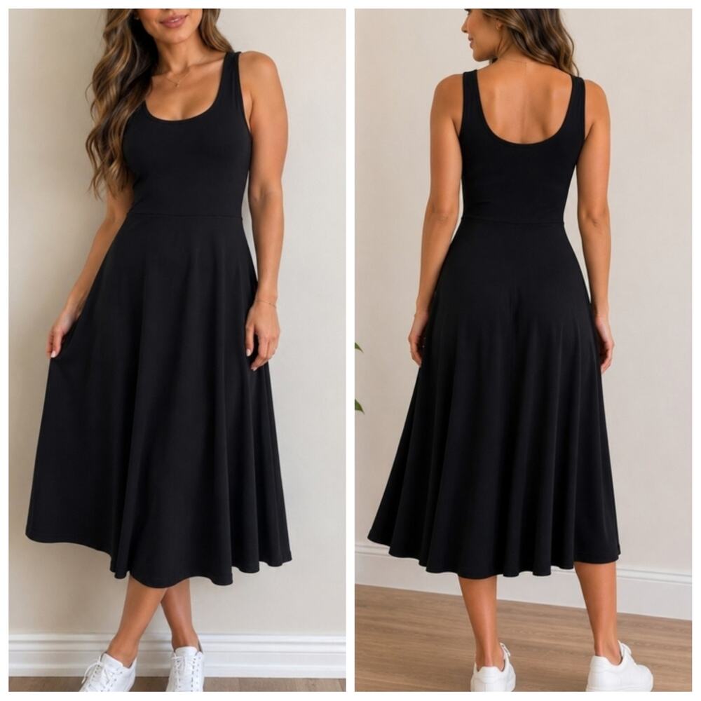 Olivia Rae New York Sleeveless Fit and Flare Midi Dress sz XS